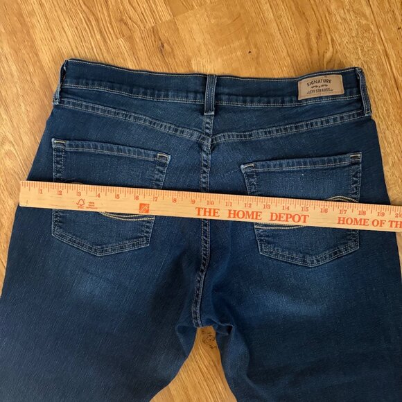 Levi Strauss Womens Curvy Straight Stretch Jeans Vintage 16S Tag 28” Inseam - Picture 7 of 9